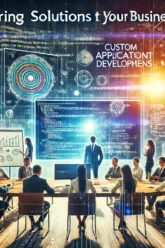 DALL·E 2024-09-14 15.09.11 – A dynamic and visually compelling image representing the concept of custom application development for business needs. The image shows a modern worksp