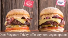 Does Veganov Trichy offer any non-vegan options