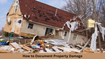 how to document property damage
