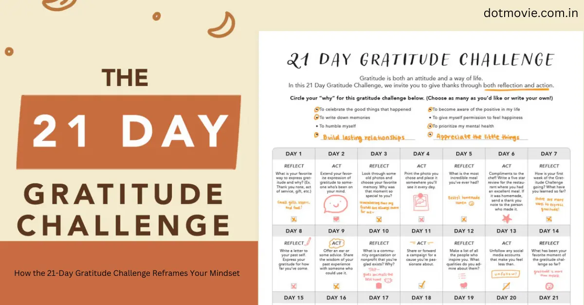 "Transform Your Recovery: How the 21-Day Gratitude Challenge Reframes Your Mindset"