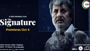 zee5 presents its latest hindi movie, the signature, which offers an emotional journey